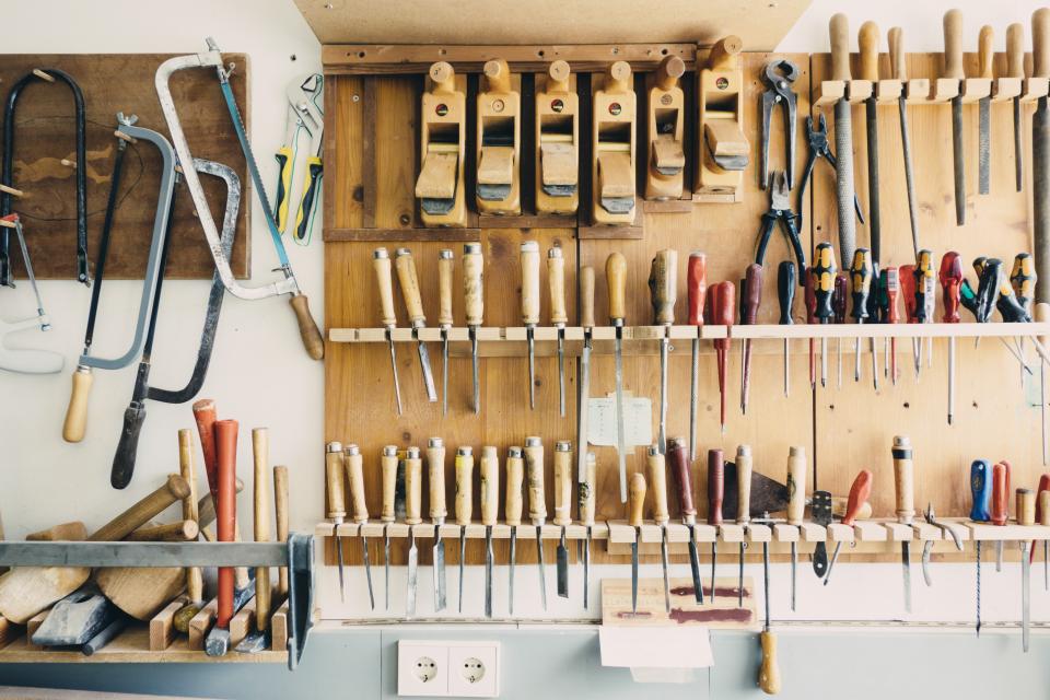 Tools ready for the day's jobs